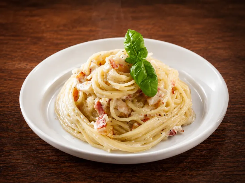 Creamy pasta at Gill's Restaurant Gibraltar