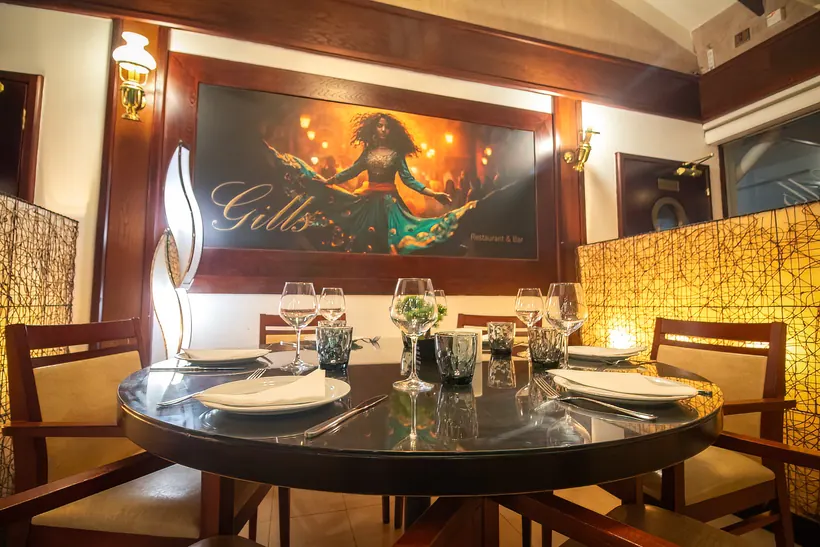 A table at Gill's at Gill's Restaurant Gibraltar