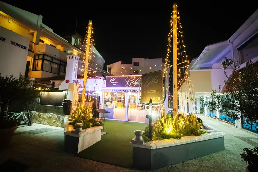 Marina Bay evenings at Gill's Restaurant Gibraltar