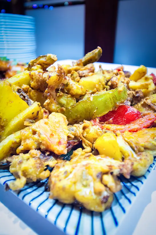 Crispy fried platter at Gill's Restaurant Gibraltar