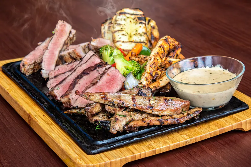 Mixed grill platter at Gill's Restaurant Gibraltar